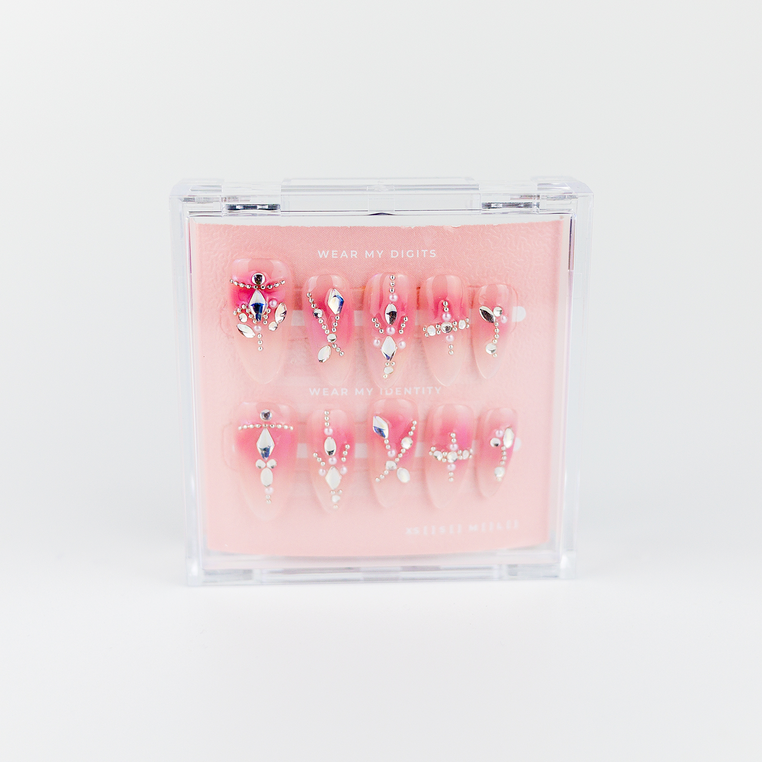 #954 – Glitter Drop | Medium, Oval Reusable Ready-to-Wear Nails