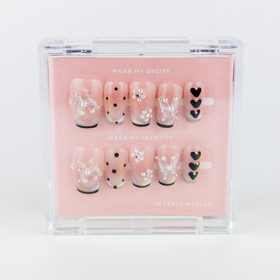 #2132 – Bloomingdale | Medium, Square Reusable Ready-to-Wear Nails
