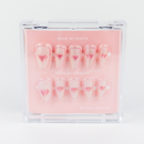 Buy Cupid POP press on nails in Coffin shape, Holiday theme, pink colour and Long length.
