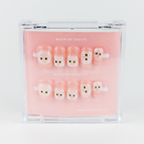 Buy Glampurrr press on nails in Squaoval shape, Casual theme, Pink colour and Medium length.
