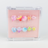 Buy Little Mermaid press on nails in Children shape, Brights, Holiday theme, multicolour colour and Children's length.
