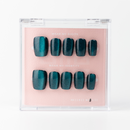 Buy  Midnight Sky press on nails in Squaoval shape, Party, Brights theme, Green  colour and Short length.
