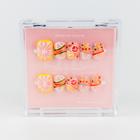 Buy Pulp Fiction press on nails in Children shape, Brights, Holiday theme, Multicolour colour and Short length.
