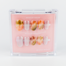 Buy  Silken Stone press on nails in Oval shape, Holiday, Party theme, Multicolour colour and Medium length.
