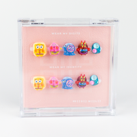 Buy Spongepop press on nails in Children shape, Brights, Holiday theme, Multiclour colour and Children's length.
