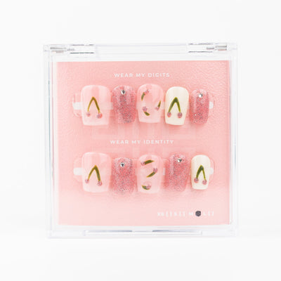 #660 – Sweet Treat | Medium, Square Reusable Ready-to-Wear Nails